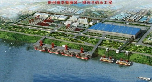湖北一永久性砂石集并中心建成，總投資約2.5億元，年設(shè)計吞吐量360萬噸