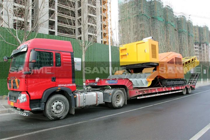 顛覆傳統(tǒng)裝車方式，山美履帶式取料機助您實現(xiàn)降本增效、節(jié)能減排！