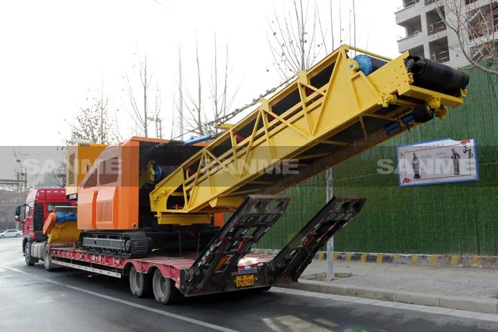 顛覆傳統(tǒng)裝車方式，山美履帶式取料機(jī)助您實(shí)現(xiàn)降本增效、節(jié)能減排！
